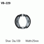 Тормозные колодки барабанные VESRAH, VB 229 (Serow XT225)