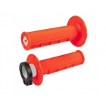 Ручки руля (грипсы) ODI V2 Lock-On MX HALF-WAFFLE Orange Flo, H36HWO
