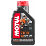 Моторное масло MOTUL 4T 7100 15W50, синтетическое (1л)