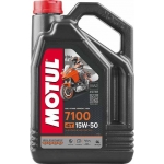 Моторное масло MOTUL 4T 7100 15W50, синтетическое (4л)