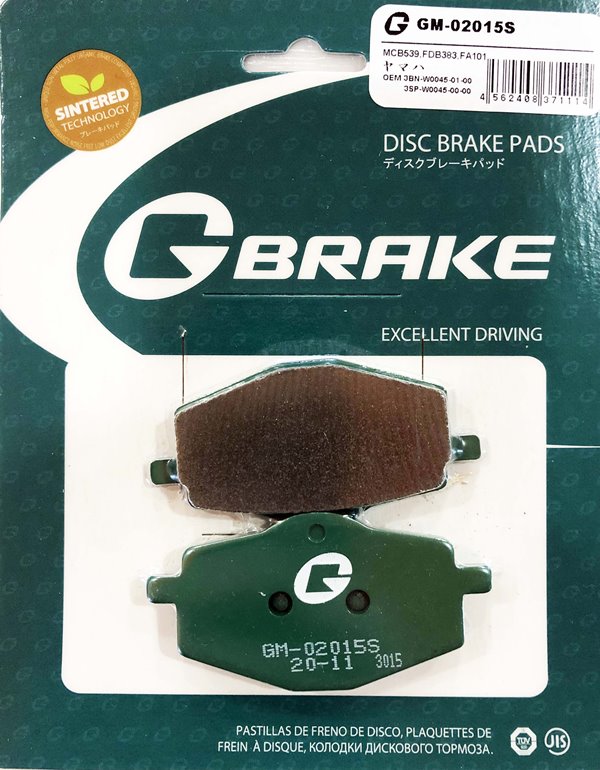 Тормозные колодки G-brake GM-02015S (VD-239, FDB383)