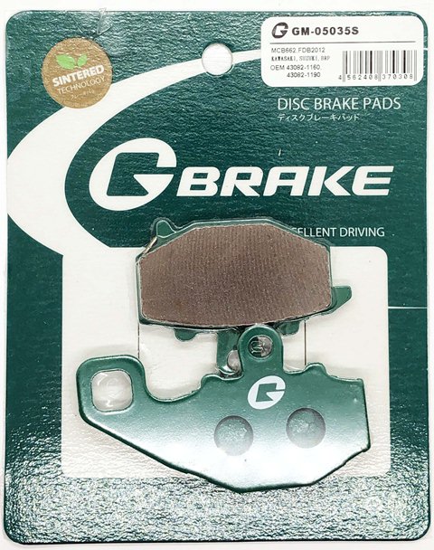 Тормозные колодки G-brake GM-05035S (VD-434, FDB2012)