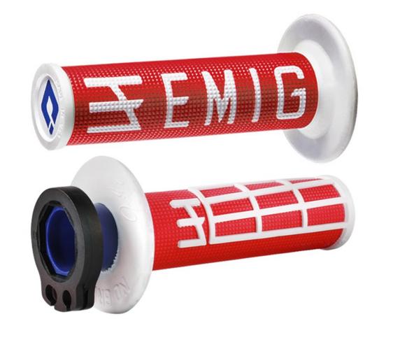 Ручки руля (грипсы) ODI V2 Lock-On EMIG Red/White, H36EMRW