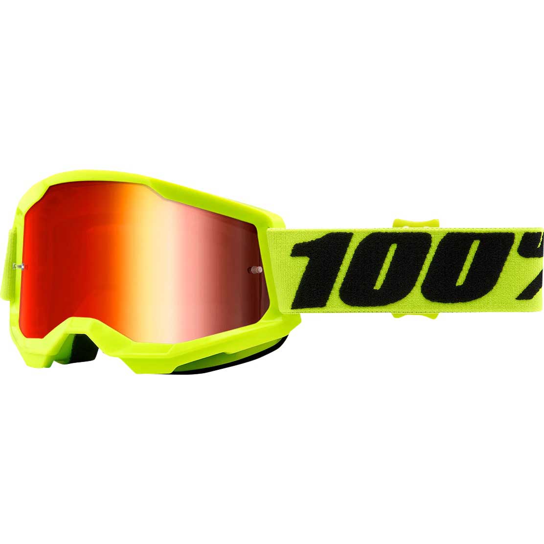 Очки 100% Strata 2 Youth (подростковые) Yellow / Mirror Red Lens, 50521-251-04