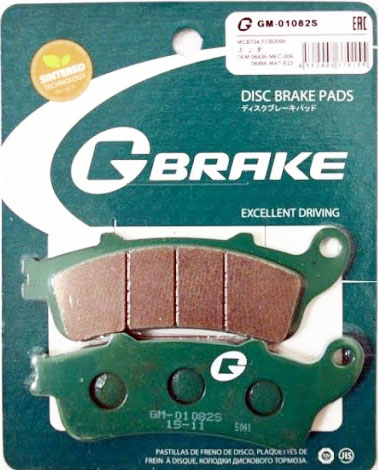Тормозные колодки G-brake GM-01082S (VD-165/2, FDB2098)