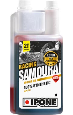 Масло IPONE 2Т SAMOURAI RACING - 1 л с запахом клубники