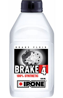 Тормозная жидкость IPONE BRAKE DOT 4 - 500 мл совместима с DOT 3