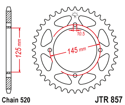 Звезда ведомая ст. JT, JTR857.45