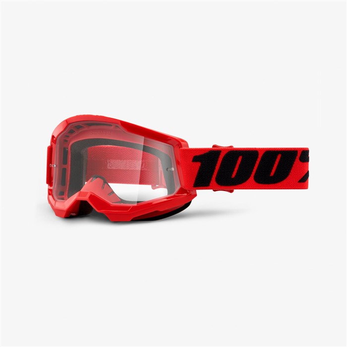 Очки 100% Strata 2 Red / Clear Lens, 50421-101-03