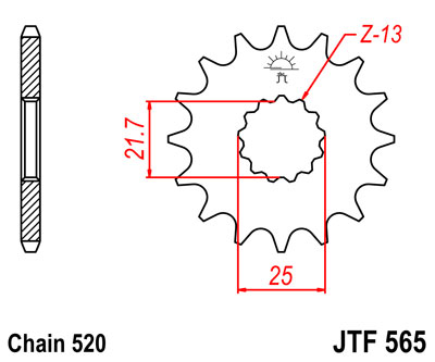 Звезда ведущая JT, JTF565.13