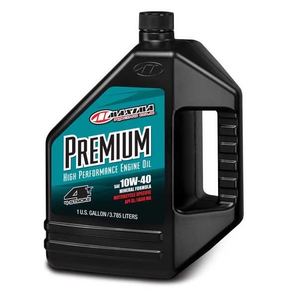 Масло Maxima 4T Premium 10W40 (минеральное) - 3.785 л/1 gallon