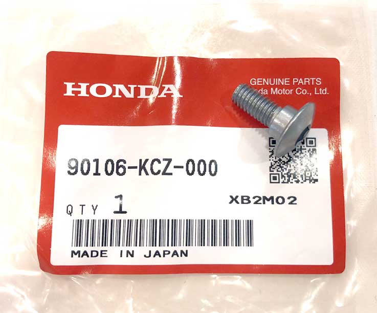 Винт для пластика Honda M6x16 мм, 90106-KCZ-000