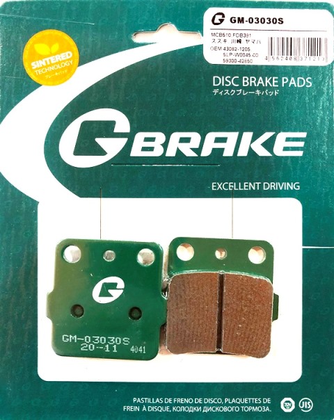 Тормозные колодки G-brake GM-03030S (VD-127, FDB381)