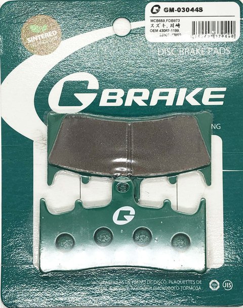 Тормозные колодки G-brake GM-03044S (VD-349, FDB873)
