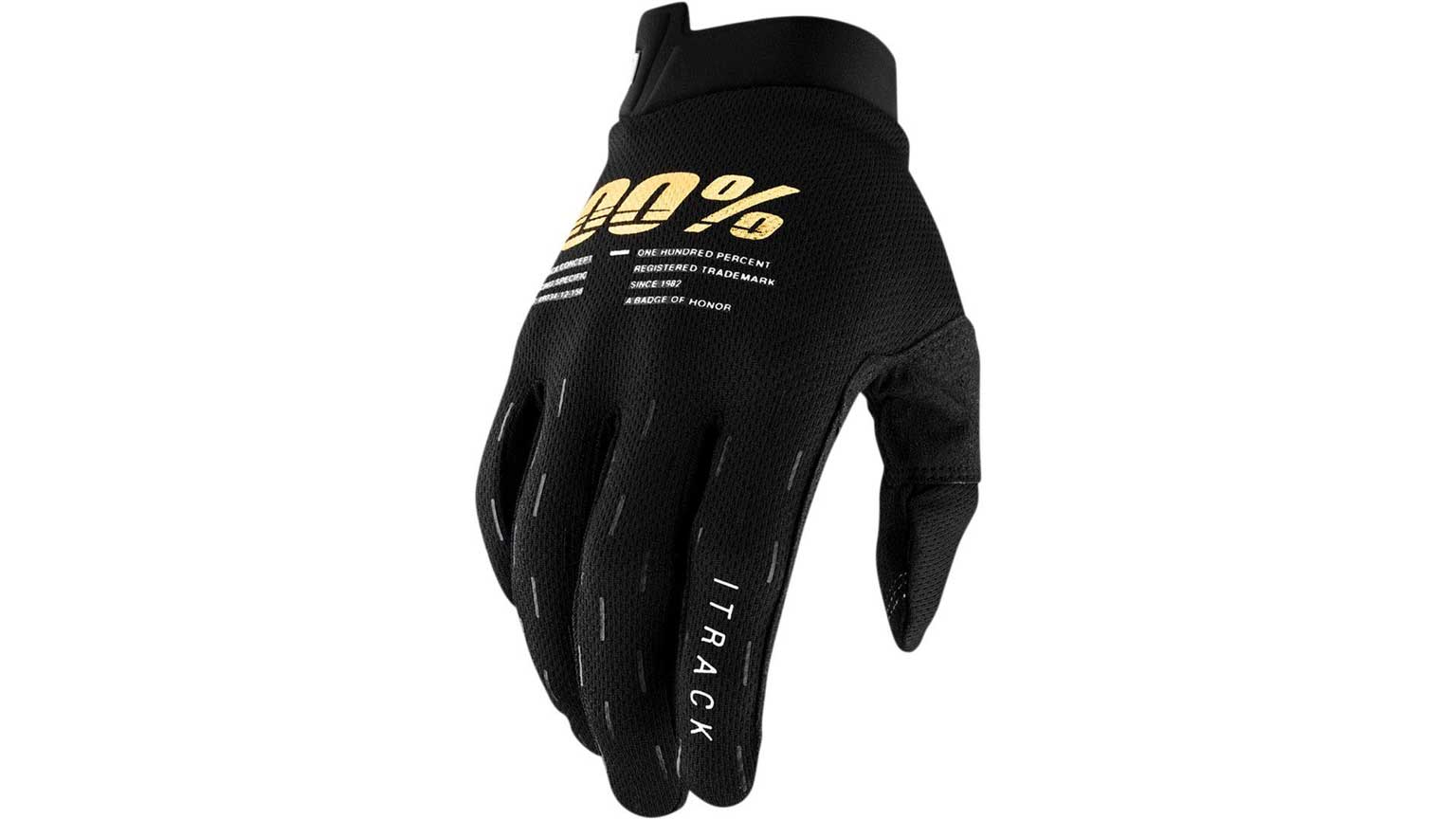Перчатки 100% ITrack Glove Black M, 10015-001-11