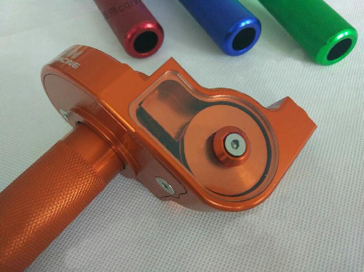 Ручка газа металлическая Otom Racing, оранжевая