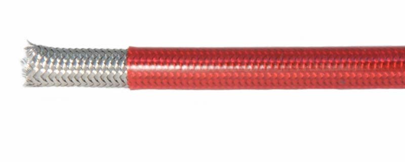 Армированный тормозной шланг Goodridge D-03 (красная оплетка), 600-03RD
