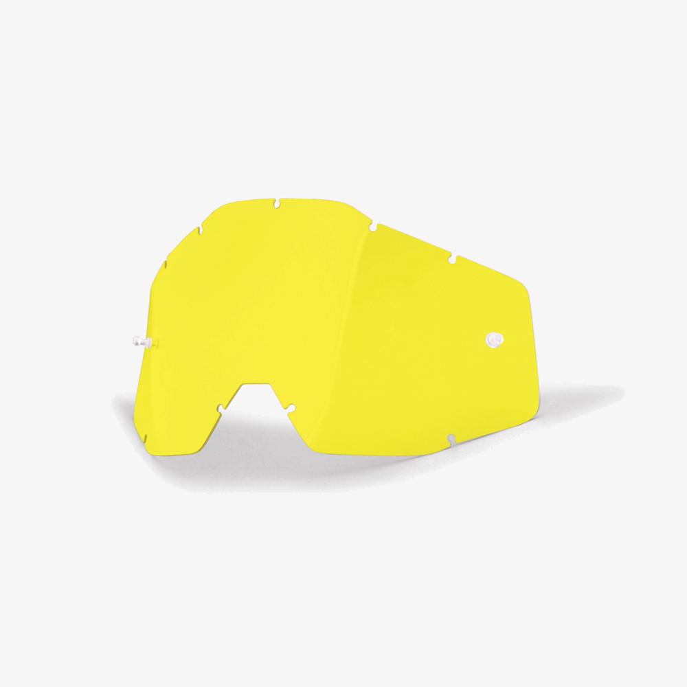 Линза 100% Racecraft/Accuri/Strata Anti-Fog Yellow, 51001-004-02