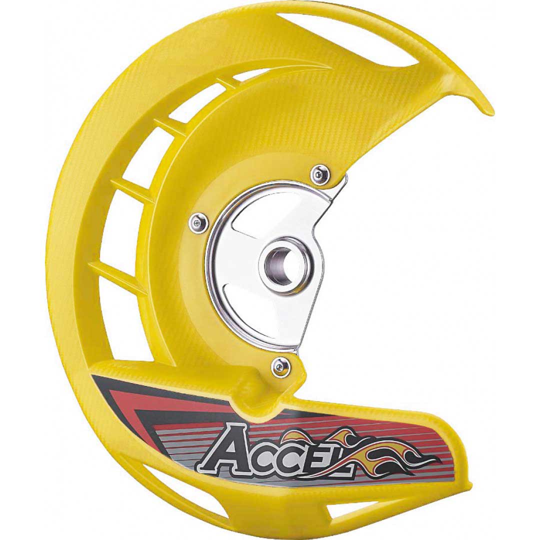 Защита переднего тормозного диска Accel для Suzuki RMZ 250/450 07-20, желтый, FDG-04