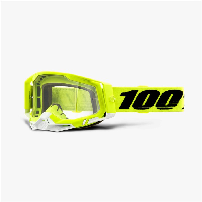 Очки 100% Racecraft 2 Yellow / Clear Lens, 50121-101-04