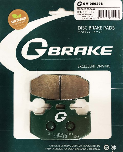 Тормозные колодки G-brake GM-05029S 8.3 мм (VD-432, FDB659)