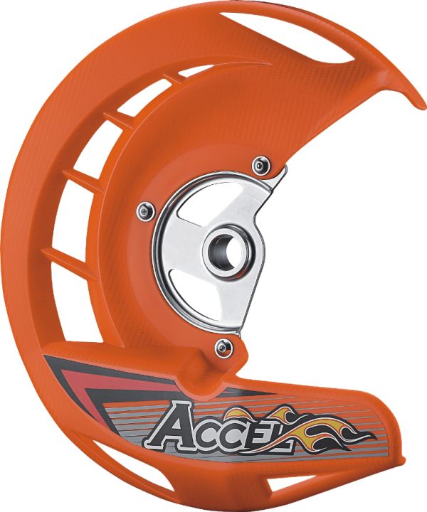 Защита переднего тормозного диска Accel для KTM/Husqvarna/Husaberg, оранжевый, FDG-05