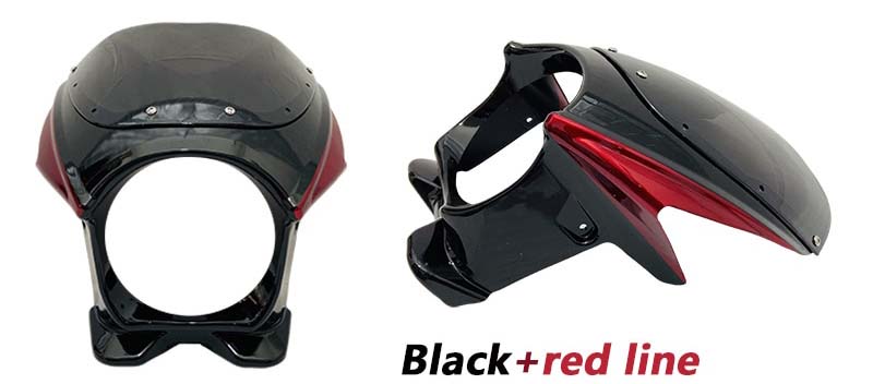 Обтекатель (ветровик, ветровое стекло) CB400SF, черный + красный