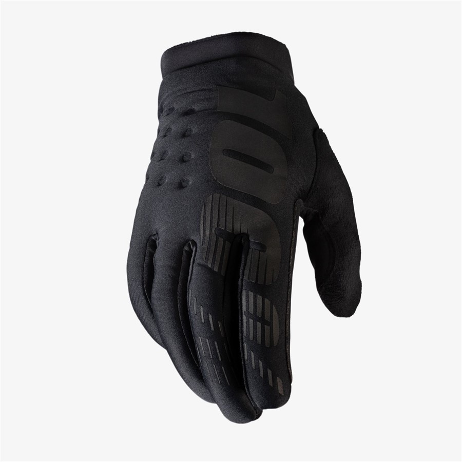 Перчатки 100% Brisker Glove Black/Grey L, 10016-057-12