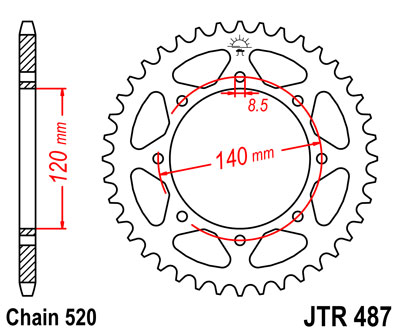 Звезда ведомая ст. JT, JTR487.42
