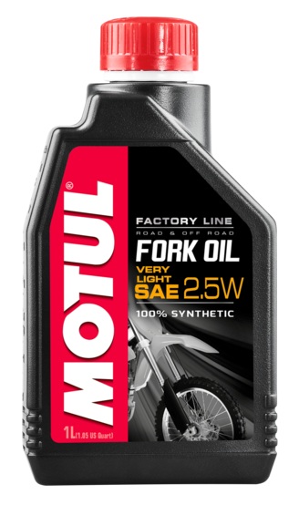 Масло вилочное MOTUL Fork Oil Factory Line very light 2.5W, синтетическое (1л)
