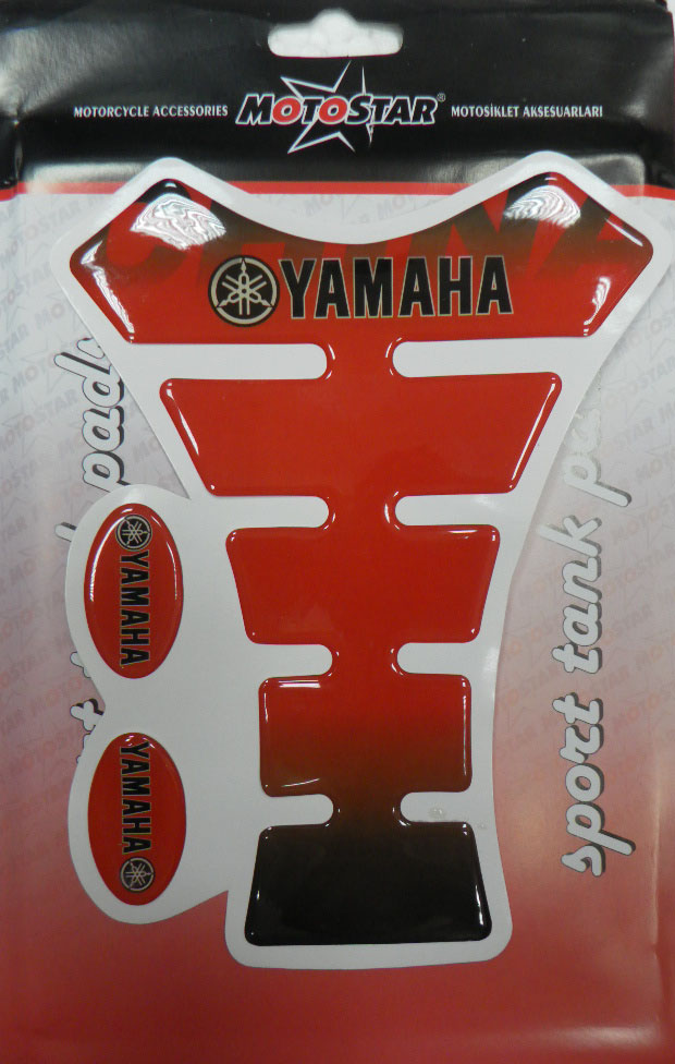 5127 Наклейка на бензобак Yamaha красно-черная