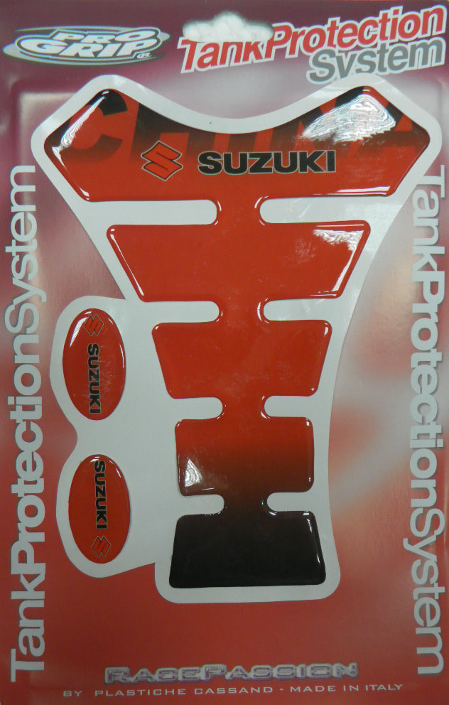 5128 Наклейка на бензобак Suzuki красно-черная