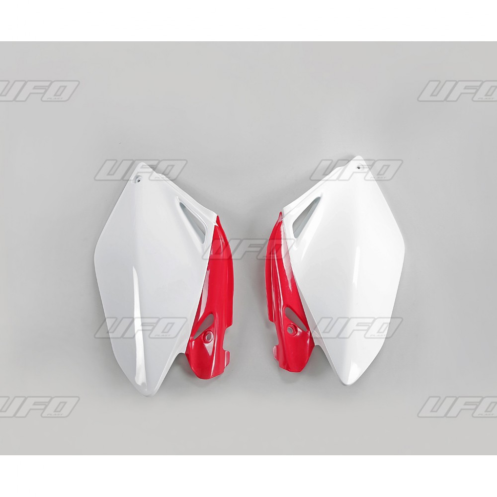 Боковые панели UFO CRF 250R 06-09, бело-красные, HO04606#W