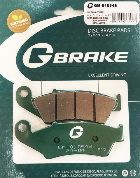 Тормозные колодки G-brake GM-01054S (VD-161, FDB892)