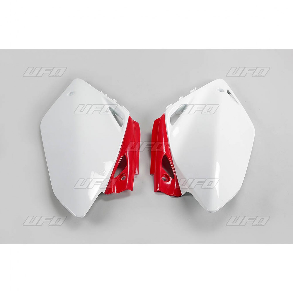 Боковые панели UFO CRF 450R 05-06, бело-красные, HO03656#W