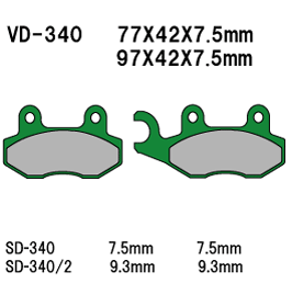Тормозные колодки Five, VD-340
