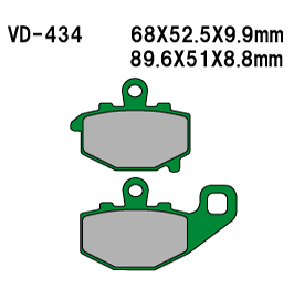 Тормозные колодки Five, VD-434