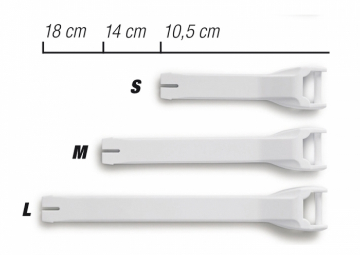 Ремешок на боты FORMA, белый S (10.5 см)