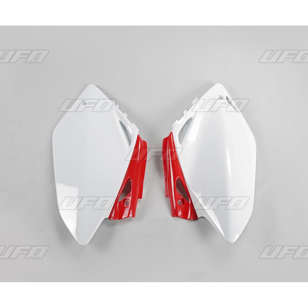 Боковые панели UFO CRF 450R 07-08, бело-красные, HO04616#W