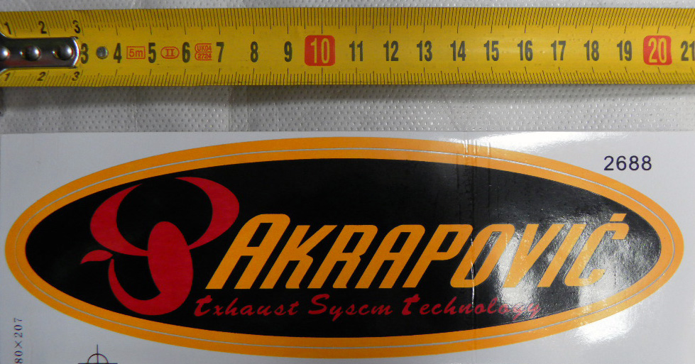 Наклейка AKRAPOVIC 2688
