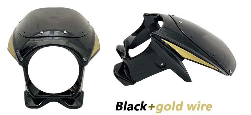 Обтекатель (ветровик, ветровое стекло) CB400SF, черный + золотой