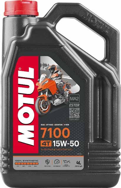 Моторное масло MOTUL 4T 7100 15W50, синтетическое (4л)